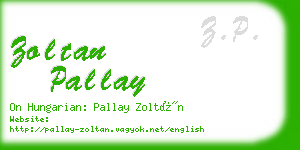 zoltan pallay business card